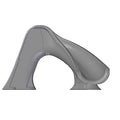 Global Pool Products Splash Inground Swimming Pool Water Slide Deck Mounted Right Curve Turn Gray