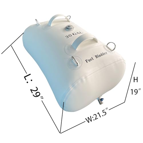 Luoweikadeng 30 Gallon Fuel Bladder Emergency Tank for Fishing, Boating, Yachting, and Marine Cruising