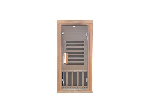 IKTG Infrared Sauna Room Low Magnetic Graphene Heating Canadian Hemlock Khaki