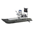 AQUOS 10.2 ft Inflatable Pontoon Boat with Aluminum Floor and Folding Seat Green