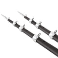 Tigress 3K Carbon Fiber Telescoping Outrigger Pair Matte Black/Silver