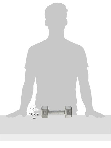Champion Barbell Solid Hex Dumbbell 90 lb Grey
