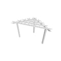 Vita New England Arbors Alcove 8' x 8' Corner Vinyl Pergola White