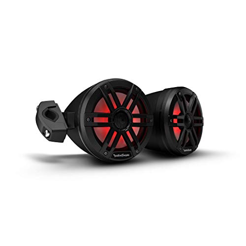 Rockford Fosgate M1WL-65MB Marine Grade Multicolor LED 6.5" Can Speakers with Sport Grilles - Customizable (Pair)
