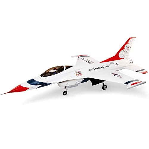E-flite F-16 Falcon Thunderbird 80mm ARF Plus White