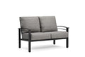 Winston Stanford Cushion Loveseat Textured Pewter