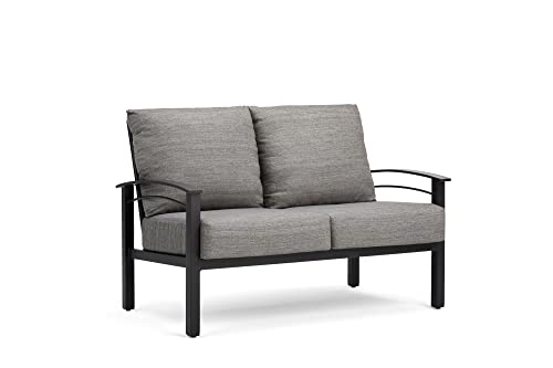 Winston Stanford Cushion Loveseat Textured Pewter