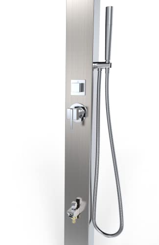 No Worries Products Windsor ADA 316 Marine Grade Stainless Steel Outdoor Shower Panel