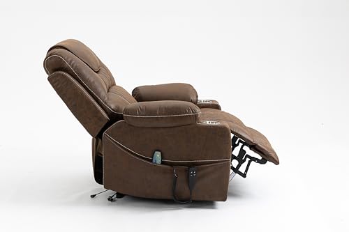 FANYE Electric Power Lift Chair with Massage and Heat Brown F