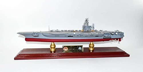 Squadron Nostalgia LLC USS Abraham Lincoln CVN-72 Nimitz Class Carrier Scale Model Mahogany 24 Inch Multicolor
