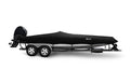Eevelle Windstorm Bass Boat Cover Waterproof Marine Grade Polyester Black