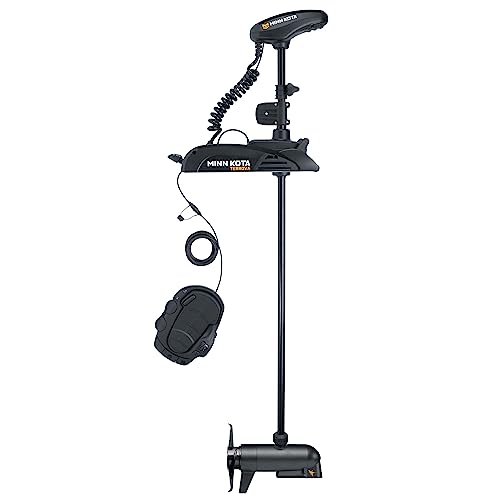 Minn Kota Terrova Freshwater Electric Steering Bow-Mount Trolling Motor with MEGA Down Imaging & i-Pilot Link GPS, 112 lbs Thrust, 60" Shaft Black