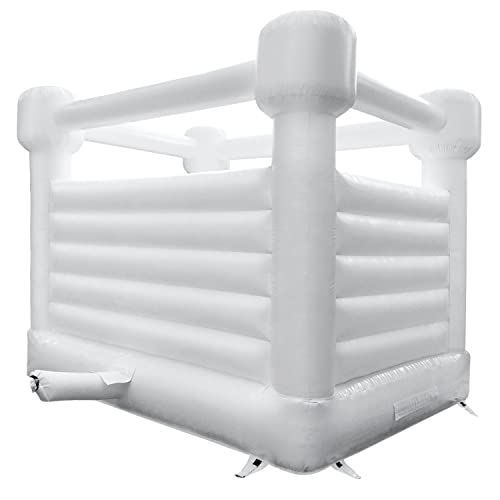 Infuntable Inflatable White Bounce House Jumper with Air Blower 13x12x10ft