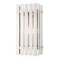 Livex 1 Light Brushed Nickel Outdoor Wall Lantern Nickel