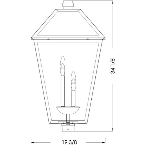Z-Lite Talbot Outdoor Post 4-Light Oil Rubbed Bronze