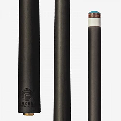 LUCASI LP20 Cue Midnight Black Bone/Silver Inlay Points, Pinnacle Shaft