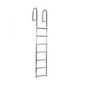 Dockmate Extra Strong Aluminum 7 Step Dock Ladder 750-lb Capacity Silver