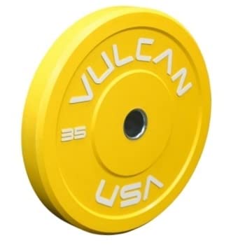 VULCAN 260 lb Color Bumper Plates Set Blue Yellow Green Black Grey
