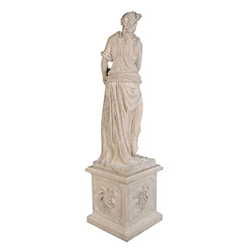 Design Toscano Autumn Fall Woman of Four Seasons Garden Statue Set Ancient Ivory