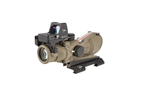 Trijicon 4x32mm ACOG Dual Illumination Red Crosshair Reticle FDE w/ RMR Type 2