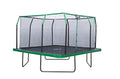 Upper Bounce 12x12 FT Square Trampoline Set with Enclosure Black/Green