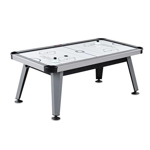 Hall of Games Arctic Rush 7' Air Hockey Table Silver/Black
