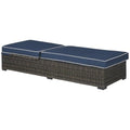 Signature Design by Ashley Grasson Lane Contemporary Chaise Lounge with Cushion Blue