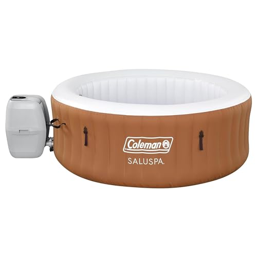 Bestway Coleman Miami AirJet Inflatable Hot Tub with EnergySense Cover Black