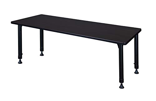 Regency Kitt Height Adjustable Classroom Table 72" x 24" Darkest Brown
