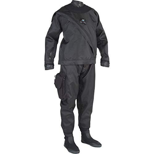 DUI Yukon II Men's Scuba Diving Drysuit Black Large-Tall