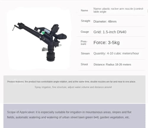 WOVSTNOV 50Pcs 1.5 Inch Adjustable Plastic Watering Spray Gun