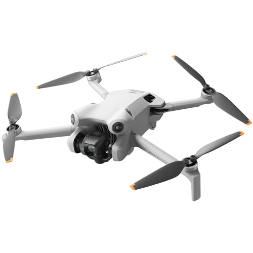 DJI Mini 4 Pro Folding Drone Fly More Combo Plus with RC 2 Remote, 4K HDR Camera, Under 249g, 3 Batteries, Hard Case & Lens Bundle