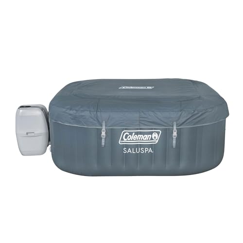Coleman SaluSpa 114 AirJet Inflatable Hot Tub with 2-Pack of Bestway SaluSpa Non-Slip Seats