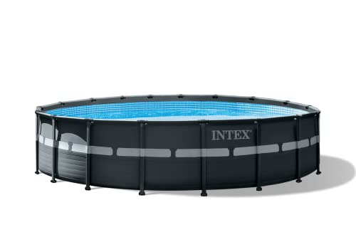 Intex Ultra XTR Deluxe Above Ground Swimming Pool Set with Filter Pump Gray 18' x 52'
