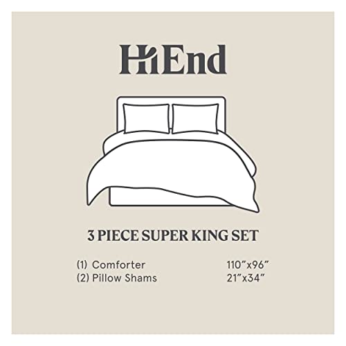 H HIEND ACCENTS Floral Bedding Jardin Lyocell King Comforter Set Salmon