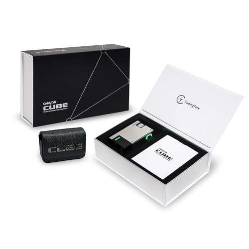 C T CADDYTALK Golf Laser Rangefinder Cube Retro-Inspired Design Black