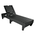 Sequoia Professional Commercial Grade Pinehurst Chaise Lounge Black