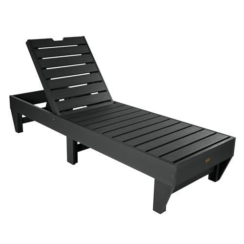 Sequoia Professional Commercial Grade Pinehurst Chaise Lounge Black