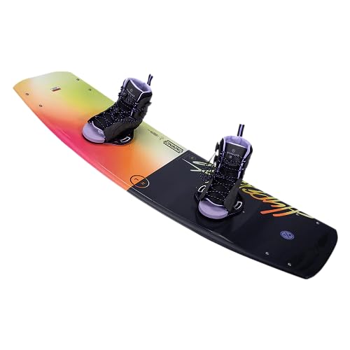 Hyperlite Cadence Womens Wakeboard 134 W/Syn Bindings Black/Yellow 134cm/(4-8.5)