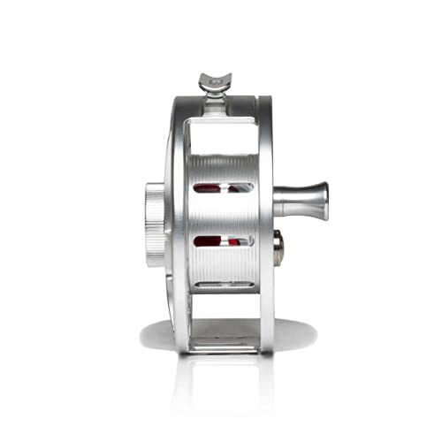Hatch Outdoors Iconic Fly Reel 9 Plus (9-11wt) Clear/Red