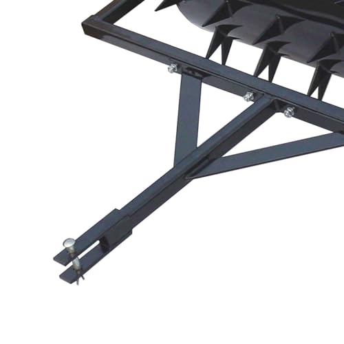 Yard Tuff 48 Inch Wide Drum Spike Aerator with Pin Style Hitch Black