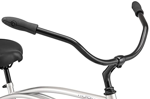 Schwinn Huron Adult Beach Cruiser Bike 26-Inch Silver