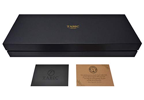 Tabic Brass Tide Clock with Traditional Barometer & Thermometer on English Oak Mount