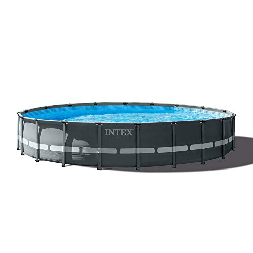 Intex Ultra XTR Deluxe Above Ground Swimming Pool Set Gray