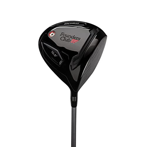 Founders Club Men's Golf Club Set with 14 Way Organizer Golf Bag Black