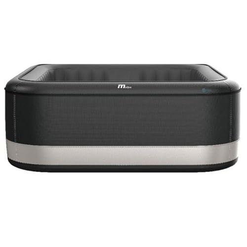 M Spa Premium Series Portland Square Inflatable Outdoor Spa Black