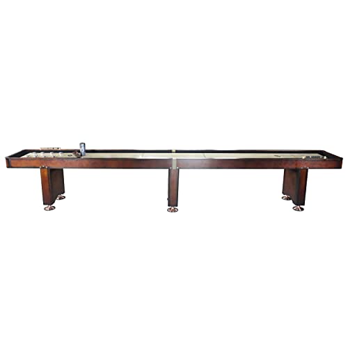 Playcraft Georgetown Cherry 14' 2 Piece Construction Shuffleboard Table