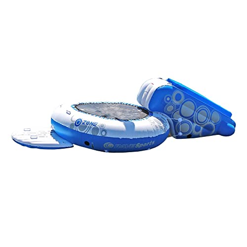 RAVE Sports O-Zone Plus Water Bouncer with Slide White/Blue