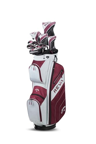 Callaway Women's REVA 11-Piece Golf Set with Cart Bag Eggplant