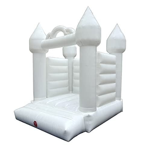 Pogo Bounce House White Inflatable Wedding Castle 13x12x14.5 ft